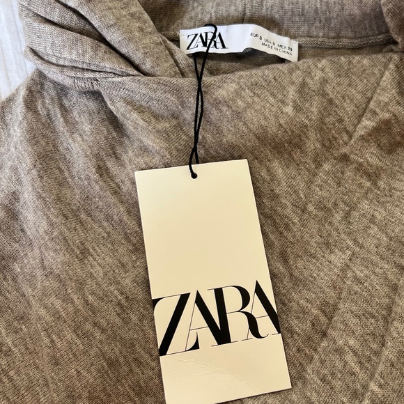 Elegant Heather Tan Knit Crop Top - Picture 6 of 7